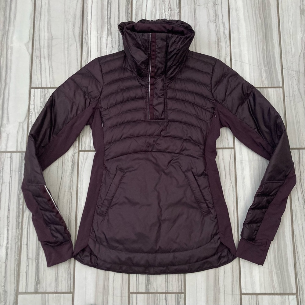 NWOT Lululemon Down 1/2 zip anorak.